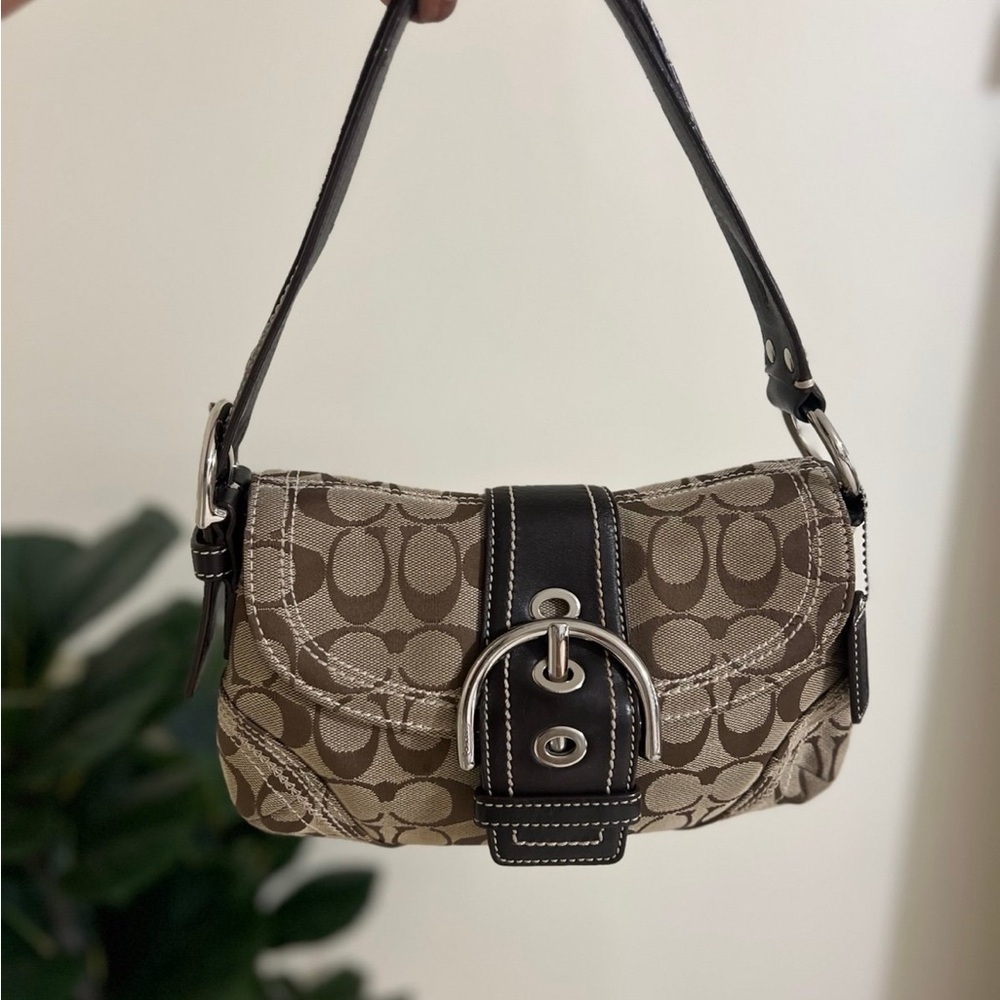 Coach y2k Signature Brown Shoulder Bag